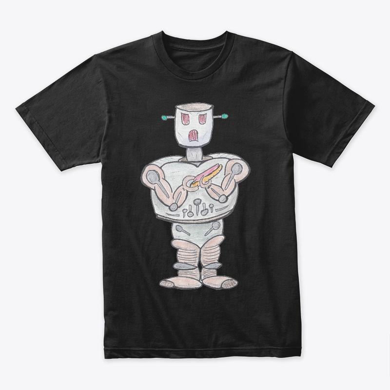 Robot w/ Hot Dog by Senseless Babble