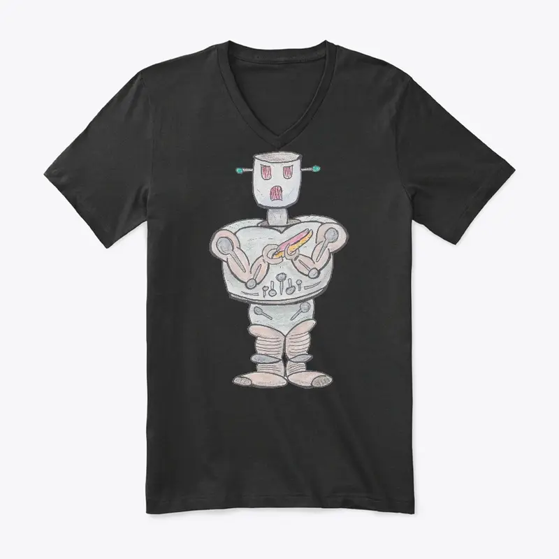 Robot w/ Hot Dog by Senseless Babble