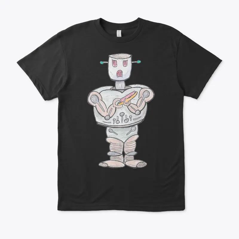 Robot w/ Hot Dog by Senseless Babble